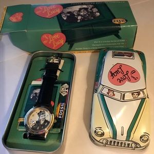 I love Lucy fossil Limited Edition watch & tin car